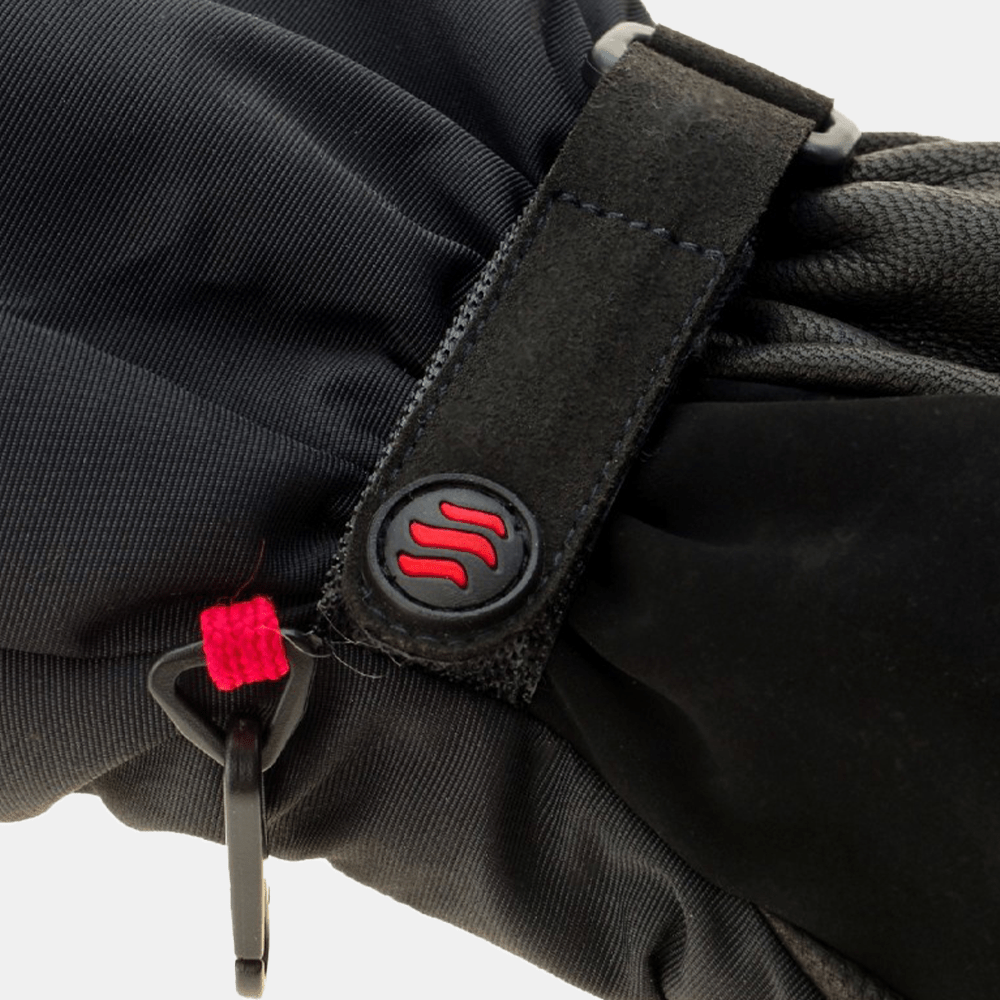 Glovii Svarta Värmehandskar för Skidåkning - Nordiq Heat