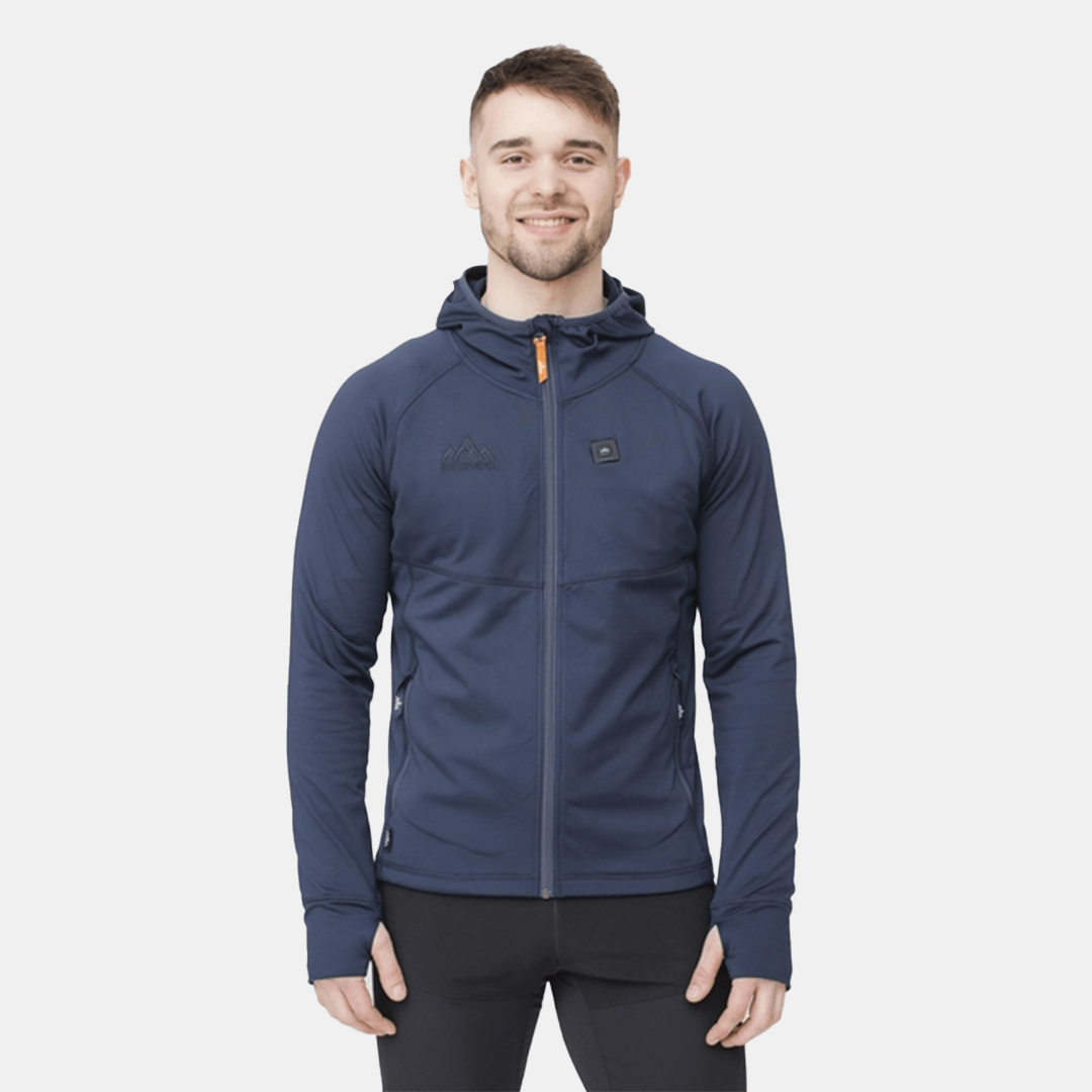 HeatX - Heated Anyday Zipfleece Herr Navy/Blå - Nordiq Heat