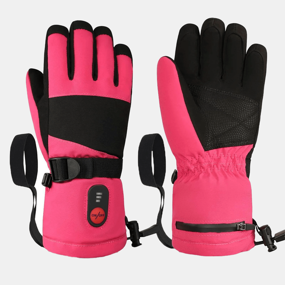 Savior Heat - Rosa Värmehandskar för Barn - Nordiq Heat